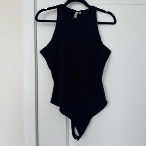 ASOS Black Ribbed Sleeveless Women's Bodysuit NWT